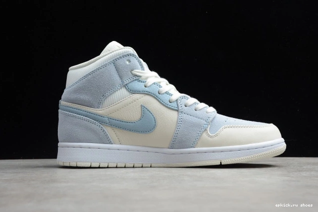 Rep Textures DA4666-100 Mid Blue Mixed Air Jordan 1 0819